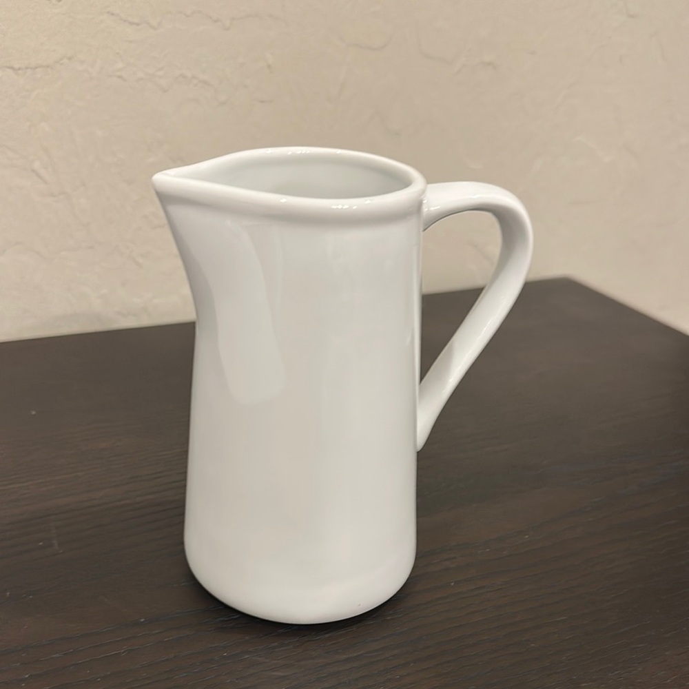 Porcelain Creamer Server Small Pitcher Everyday White